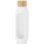 Botella de vidrio borosilicato de 600 ml con asa de silicona 