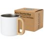 Taza de acero inoxidable reciclado con certificado RCS de 360 ml con aislamiento al vacío de cobre