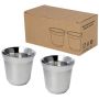 Juego de tazas de café expreso de acero inoxidable con certificación RCS de 80 ml 