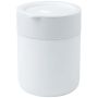 Vaso térmico de cerámica de 330 ml con funda de silicona y tapa de plástico 