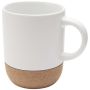 Taza de cerámica de 300 ml con detalles en corcho y acabado mate 