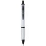Bolígrafo de plástico reciclado con detalles en negro (tinta negra) 
