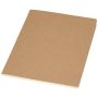 Bloc de notas cuaderno A5 kraft con páginas rayadas 
