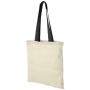 Bolsa de algodón 100 g/m² con asas largas en contraste 