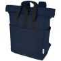 Mochila para portátil GRS con parte superior enrollable de lona reciclada de 15