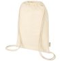 Bolsa de 5 L con cordones de material de producción biológica y OCS de 100 g/m² 