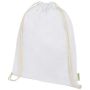 Bolsa de 5 L con cordones en material de producción biológica y OCS de 140 g/m² 