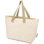 Saco de algodón reciclado plegable de 7 L y GRS de 140 g/m² 