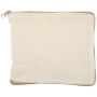 Saco de algodón reciclado plegable de 7 L y GRS de 140 g/m² 