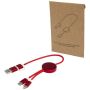 Cable de sincronización de datos y carga rápida de 27 W de 30 cm de aluminio y plástico reciclado 5 en 1 