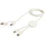 Cable de sincronización de datos y carga rápida de 27 W y 150 cm de plástico reciclado 5 en 1 