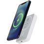 Powerbank magnético inalámbrico de 5.000 mAh y 15 W con PD de 20 W - hecho de plástico reciclado