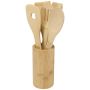 Juego de utensilios de cocina de bambú 