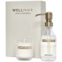 Dispensador de jabón de manos de 250 ml y set de velas perfumadas de 150 g 
