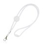Saffy Lanyard tubular de poliéster con ajuste y mosquetón