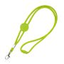 Saffy Lanyard tubular de poliéster con ajuste y mosquetón