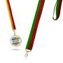 Medalla Fita bicolor para medallas en terileno