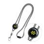 Tep Lanyard de poliéster con ajuste, cierre de seguridad y mosquetón