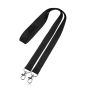 Doble Lany Lanyard de poliéster con dos mosquetones