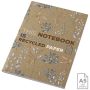 Bloc de notas Kraft A5 de tapa blanda reciclado - 50 hojas 