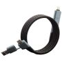 Cable de carga magnético ultrarrápido RPET de 100 W 4 en 1 