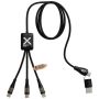 Cable de carga superrápido RPET de 60 W 5 en 1 con pantalla 
