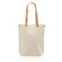 Natcork Bolsa de algodón con asas de corcho
