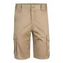 VL HEBE Bermudas elásticas multibolsillos (240g/m²), en algodón (46%), EMF (38%) y poliéster (16%).