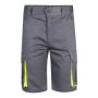 VL HEMERA Bermudas elásticas bicolor multibolsillos (240g/m²), en algodón (46%), EME (38%) y poliéster (16%).
