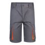 VL HEMERA Bermudas elásticas bicolor multibolsillos (240g/m²), en algodón (46%), EME (38%) y poliéster (16%).