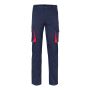 VL FIDES Pantalones elásticos bicolor multibolsillos (240g/m²), en algodón (46%), EME (38%) y poliéster (16%).