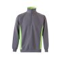 Sudadera de felpa bicolor VL SVAROG (260g/m²), en poliéster (65%) y algodón (35%)