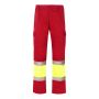 VL ATHENA Pantalones bicolor en sarga (210g/m²), forrados, multibolsillos, de algodón (20%) y poliéster (80%).
