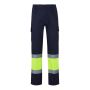 VL POSEIDON Pantalones bicolor de sarga multibolsillos (210g/m²), de algodón (20%) y poliéster (80%)