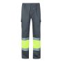 VL POSEIDON Pantalones bicolor de sarga multibolsillos (210g/m²), de algodón (20%) y poliéster (80%)