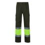 VL POSEIDON Pantalones bicolor de sarga multibolsillos (210g/m²), de algodón (20%) y poliéster (80%)
