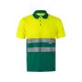 VL CUPID LARGE Polo bicolor bird-eye (160g/m²) de manga corta, en poliéster (100%).
