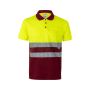 VL CUPID LARGE Polo bicolor bird-eye (160g/m²) de manga corta, en poliéster (100%).