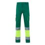 VL ZEUS Pantalones stretch bicolor multibolsillos (240g/m²), en algodón (46%), EME (38%) y poliéster (16%).
