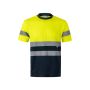 Camiseta técnica bicolor bird-eye VL BRAHMA (140g/m²), en poliéster (100%).