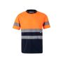 Camiseta técnica bicolor bird-eye VL BRAHMA (140g/m²), en poliéster (100%).