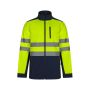VL HESTIA Chaqueta bicolor soft shell (280g/m²), en poliéster (96%) y elastano (4%).