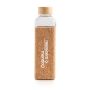 Aquana Garrafa de vidrio con funda de corcho