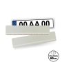 RPLATE W Soporte de plástico reciclado para placa de matrícula blanca