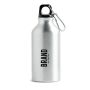 Freshy R Botella de aluminio reciclado, 400ml con tapón de color