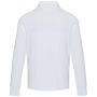 Polo de manga larga unisex con media cremallera 