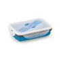 SAFFRON Fiambrera Caja hermética retráctil de silicona y PP 640 mL