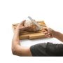 PASSARD Tabla para pan de bambú con cuchillo de acero inoxidable