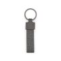 RAVEN Llavero de metal y PET reciclado (30% reciclado) con forma rectangular