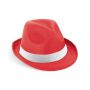 MANOLO POLI Sombrero de PP con cinta blanca de poliéster